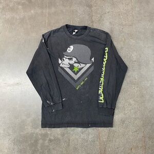 Metal Mulisha Skull Graphic Long Sleeve Shirt Black Y2K Mens XL
